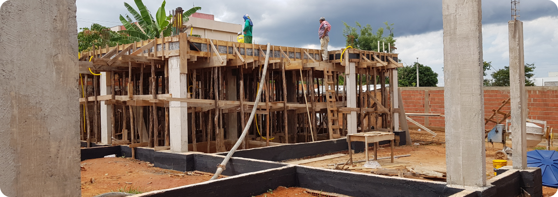 Construção Casa Moderna Construtora V4 Engenharia Brasília DF